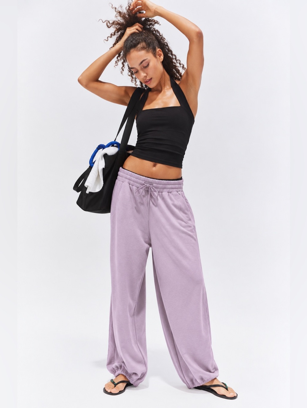 NWT FREE PEOPLE MOVEMENT Sweat Equity Convertible Pants | Misty Mauve MSRP $128